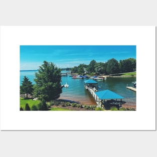 Peaceful Summer Day Lake View Posters and Art